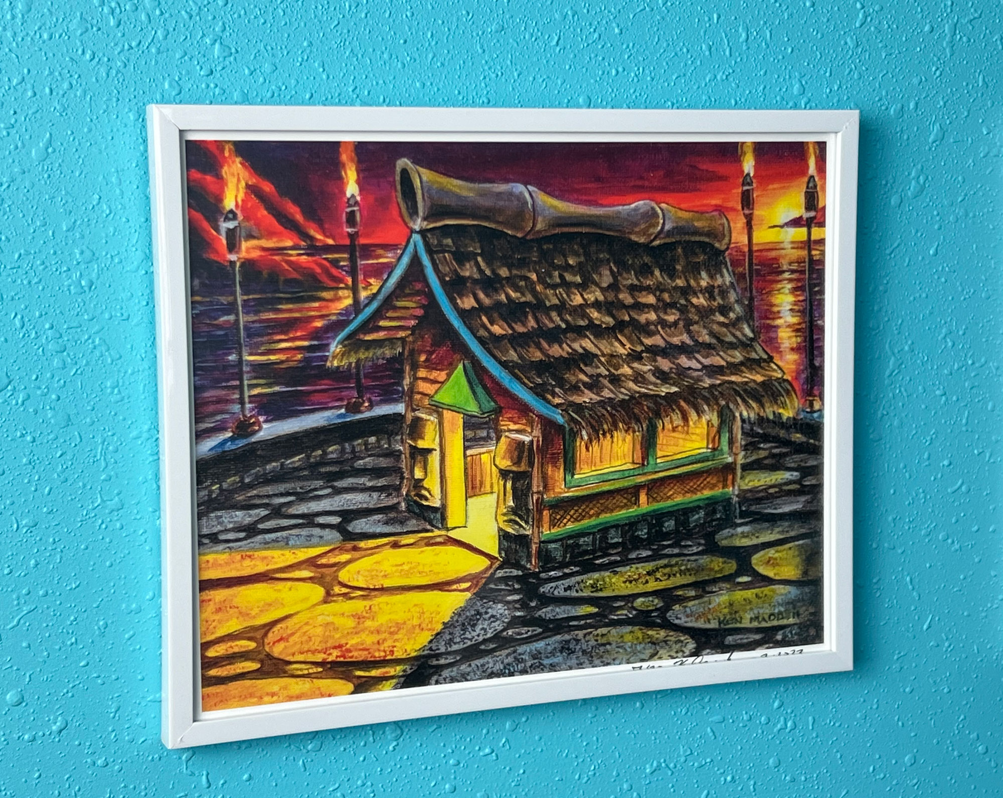 "Island Tiki Hut" 8 x 10" Signed and Numbered Print - Image 3