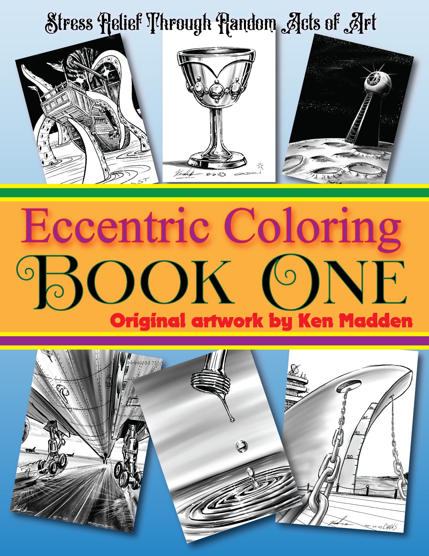 RELAXING, STRESS RELIEF, COLORING BOOK
